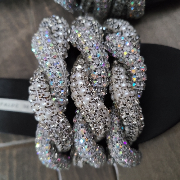 Zara crystal and pearl flip flops - Picture 2 of 3